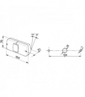 FEU ARRIERE GAUCHE ADAPTABLE MASSEY FERGUSON SERIES 500 1674074M91 1680334M91 3405153M91 5089581 02368000