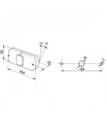 FEU ARRIERE GAUCHE ADAPTABLE MASSEY FERGUSON SERIES 500 1674074M91 1680334M91 3405153M91 5089581 02368000