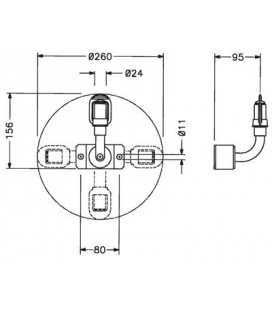 CONNEXION ESCAMOTABLE GYROPHARE 360°