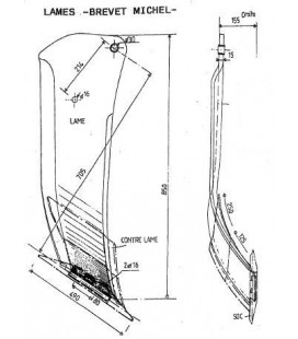 BRAS DE DENT TYPE MICHEL LONG.800MM