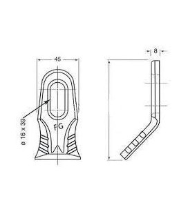 COUTEAU MILLENIUM 45X8X99 ADAPTABLE ROUSSEAU SMA FG000050