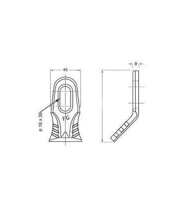 COUTEAU MILLENIUM 45X8X99 ADAPTABLE ROUSSEAU SMA FG000050