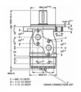 MOTEUR HYDRAULIQUE TYPE OMP