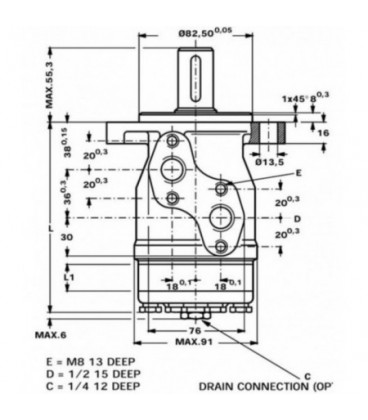 MOTEUR HYDRAULIQUE TYPE OMP