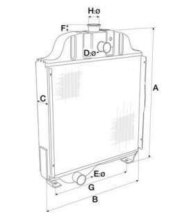 RADIATEUR ADAPTABLE CASE IH 3131579R91 787141R91 787141R92 