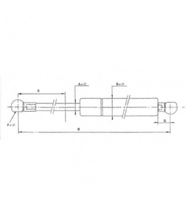 VERIN A GAZ DE PORTE DEUTZ 04429617