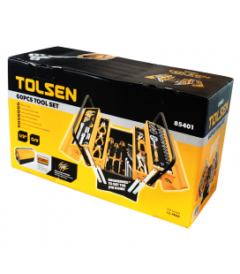 CAISSE A OUTILS COMPLETE 60 OUTILS TOLSEN