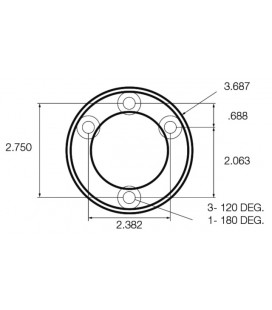 BASE RONDE Ø9,35CM BOULE D RAM-D-202U