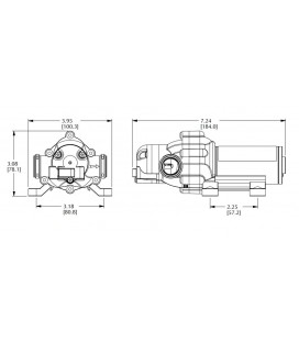 POMPE ELECTRIQUE 12V 3.8L/MIN 2.8 BARS PULFLEX