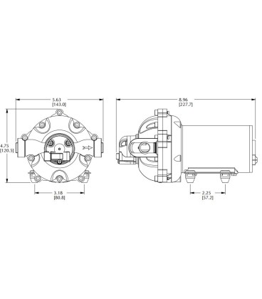 POMPE ELECTRIQUE 12V 11.4 L/MIN 4.1BARS PULFLEX