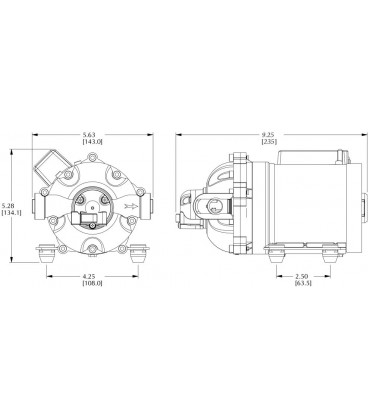 POMPE ELECTRIQUE 12V 26.5L/MIN 4.1BARS PULFLEX