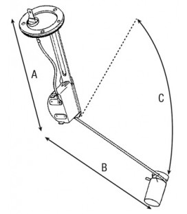 CAPTEUR DE JAUGE A CARBURANT ADAPTABLE MASSEY FERGUSON 3714733M2