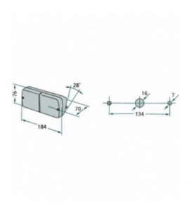 FEU AVANT GAUCHE ADAPTABLE MASSEY FERGUSON ET LANDINI 1678990M91 2260381M1 3303979M91 D300194 K300194