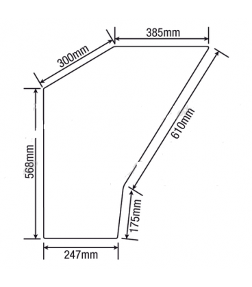 VITRE DE PORTE BASSE DROIT ET GAUCHE ADAPTABLE FIAT CABINBE SIAC 9960936