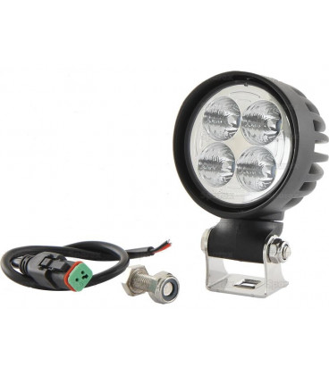 PHARE DE TRAVAIL A LED ROND 2000 LUMENS CONNEXION DEUTSCH