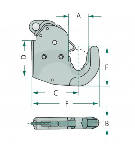 CROCHET AUTOMATQIE CAT.2 ADAPTABLE FENDT 0066676100000 G205870120021 G205870120020