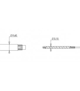 CABLE DE COMMANDE DE CHARGEUR FRONTAL LONGUEUR 1 METRE