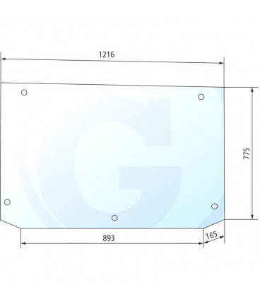 VITRE ARRIERE ADAPTABLE HURLIMANN LAMBORGHINI ET SAME 0.9234.215.0/20