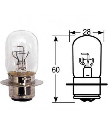 AMPOULE 12V 50/40 W LLB414 P36D