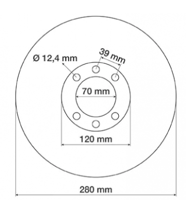 DISQUE DE FREIN ADAPTABLE MERLO 021590