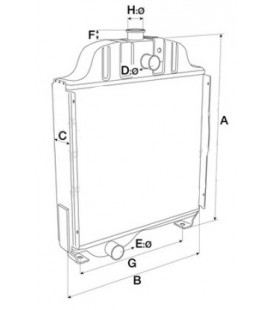 RADIATEUR ADAPTABLE FENDT G238208050010 G238210050010