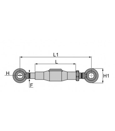 TENDEUR POUR STABILISATEUR A CHAINE 18 MM ŒILLETS RONDS