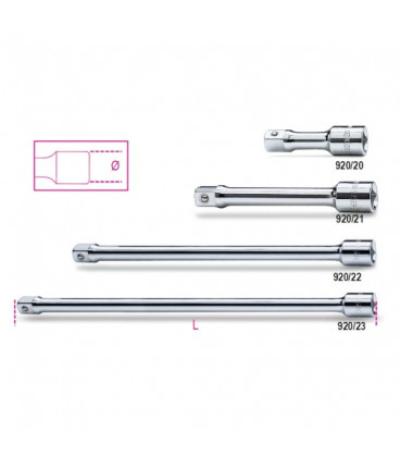 RALLONGE MALE ET FEMELLE 1/2 BETA 920/20 920/21 920/22