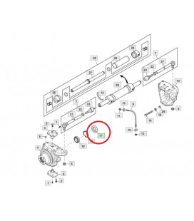 BAGUE D'ÉTANCHÉITÉ D'ARBRE PONT AVANT 56 X 80 X 16 MM ADAPTABLE JOHN DEERE RE204867 ER146559