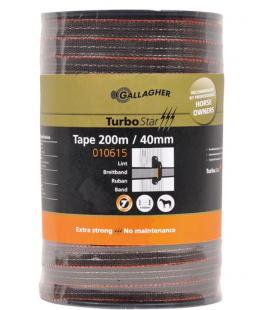 RUBAN TURBOSTAR 40MM GALLAGHER 200 METRES VERT 010516 OU MARRON 010615