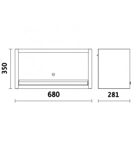 ARMOIRE MURALE POUR LA COMBINAISON D'ÉQUIPEMENTS D'ATELIER C45PRO 045000302