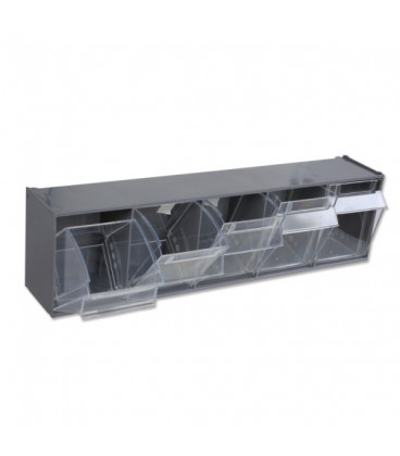 5 BACS DE RANGEMENT EN PLASTIQUE AVEC SUPPORT 088880450