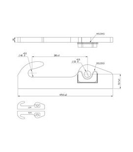 PAIRE DE FIXATION POUR SCHAFFER ÉPAISSEUR 25MM