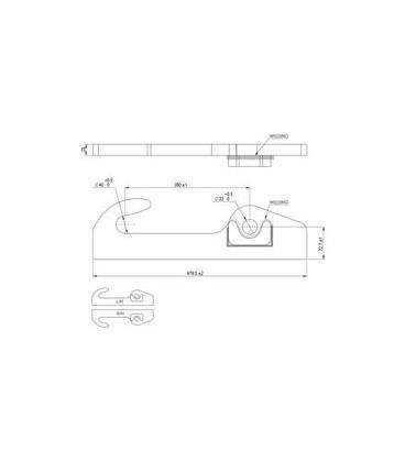 PAIRE DE FIXATION POUR SCHAFFER ÉPAISSEUR 25MM