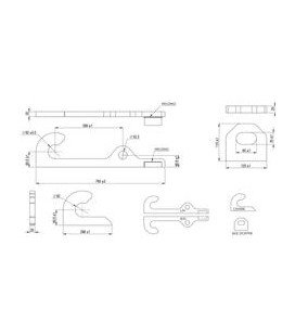 PAIRE DE FIXATION POUR DIECI ÉPAISSEUR 30MM