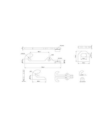 PAIRE DE FIXATION POUR DIECI ÉPAISSEUR 30MM