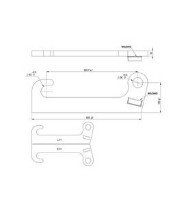 PAIRE DE FIXATION POUR CAT VARIOUS ÉPAISSEUR 30MM