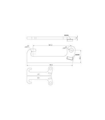 PAIRE DE FIXATION POUR CAT VARIOUS ÉPAISSEUR 30MM