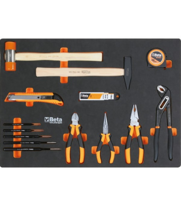 SERVANTE MOBILE D'ATELIER 6 TIROIRS AVEC COMPOSITION DE 196 OUTILS BW C04BOX-A VU 024006201