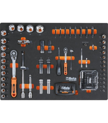 SERVANTE MOBILE D'ATELIER 6 TIROIRS AVEC COMPOSITION DE 196 OUTILS BW C04BOX-A VU 024006201