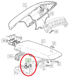 KIT DE VERROUILLAGE DE CAPOT MOTEUR ADAPTABLE JOHN DEERE AL113789