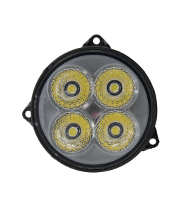 PHARE DE TRAVAIL ROND 4 LED 3600LM LARGE ENCASTRABLE ADAPTABLE FENDT NEW HOLLAND CASE JOHN DEERE MASSEY FERGUSON