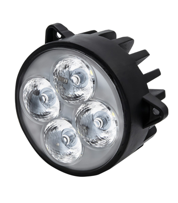 PHARE DE TRAVAIL ROND 4 LED 3600LM LARGE ENCASTRABLE ADAPTABLE FENDT NEW HOLLAND CASE JOHN DEERE MASSEY FERGUSON