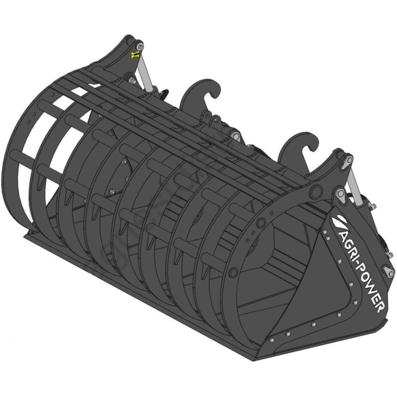 BENNE A GRAPPIN DENTS LASER 2400 L JCB Q-FIT