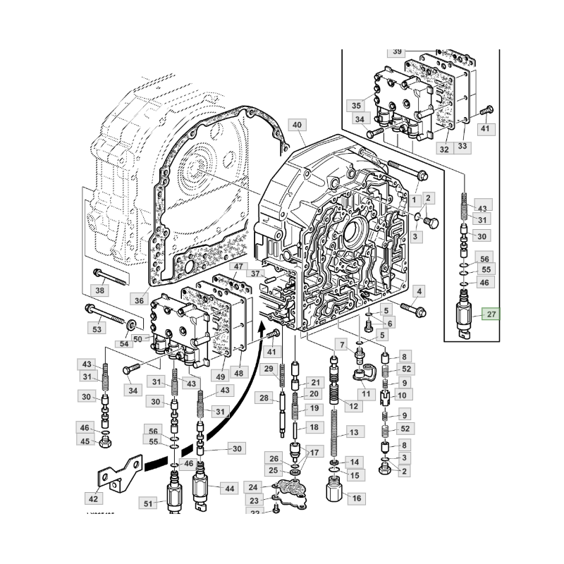 ELECTROVANNE DE BOITE DE VITESSES INVERSEUR ADAPTABLE JOHN DEERE RE183