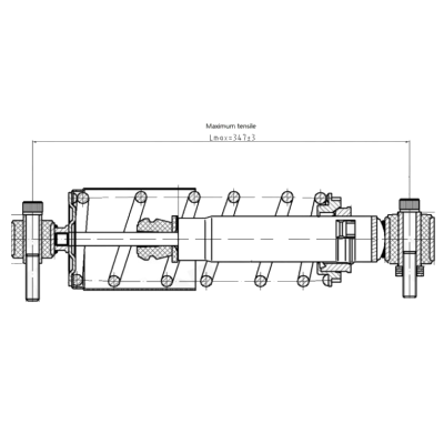 AMORTISSEUR DE CABINE SUSPENDUE MECANIQUE REMPLACE LE MONTAGE PNEUMATIQUE D'ORIGINE MASSEY FERGUSON