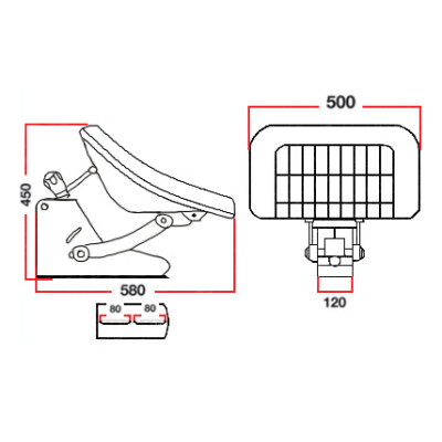 SIÈGE ADAPTABLE FORD NEW HOLLAND D8NN400LA, E2NNA405AA99B, E2NNA405AA99M, D8NN400BABB, E7NN400GA