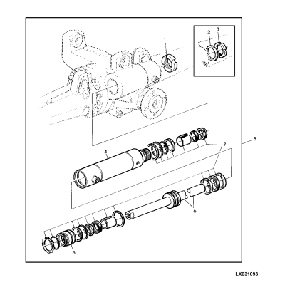 KIT JOINTS VERIN DIRECTION ADAPTABLE JOHN DEERE AL114016 AL166294