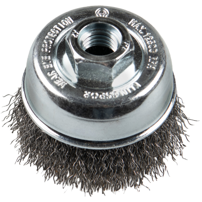 BROSSE A BOISSEAU FIL ONDULÉ DIAMETRE 65 MM FILETAGE 14