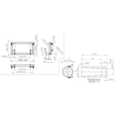 PIQUE BALLE 2 DENTS 1.1M M28X1500MM EURO