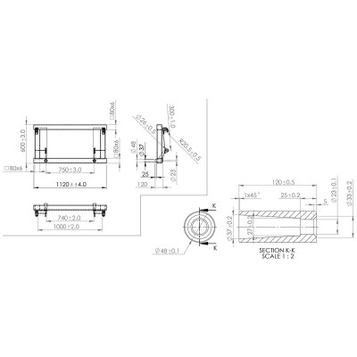 PIQUE BALLE 2 DENTS 1.1M M22X1500MM EURO